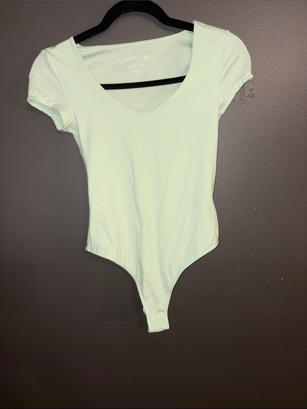 Aeropostale Light Mint Green Short Sleeve Bodysuit
